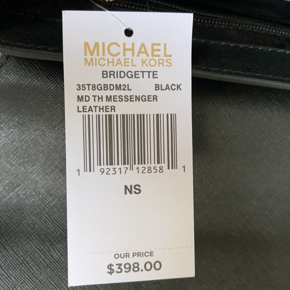 Michael Kors Bridgette MD TH Messenger Black - Picture 10 of 16